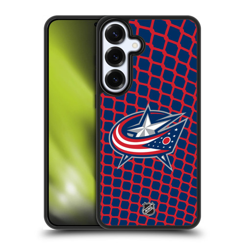 NHL Columbus Blue Jackets Net Pattern Gel Armour Case For Samsung Galaxy S25+