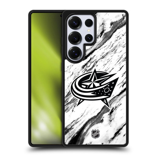 NHL Columbus Blue Jackets Marble Gel Armour Case For Samsung Galaxy S25 Ultra