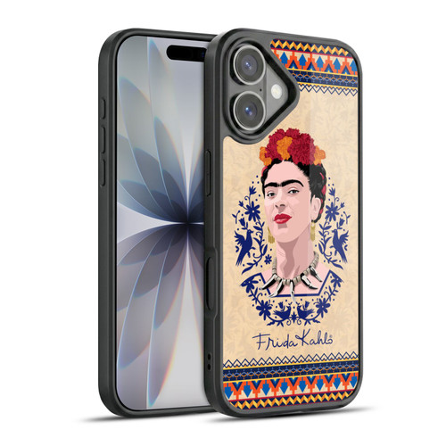 Frida Kahlo Portrait Navy Blue Gel Armour Case For Apple iPhone 17