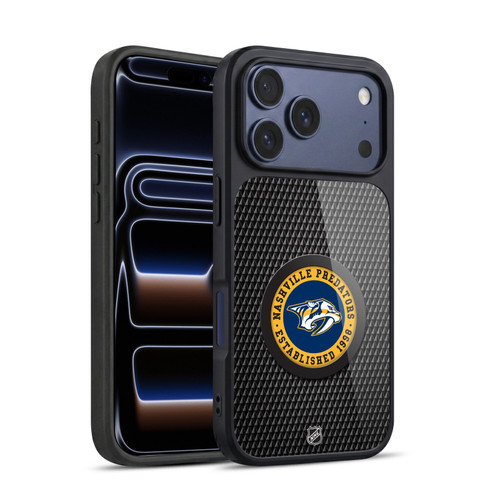 NHL Nashville Predators Puck Texture Gel Armour Case For Apple iPhone 17 Pro