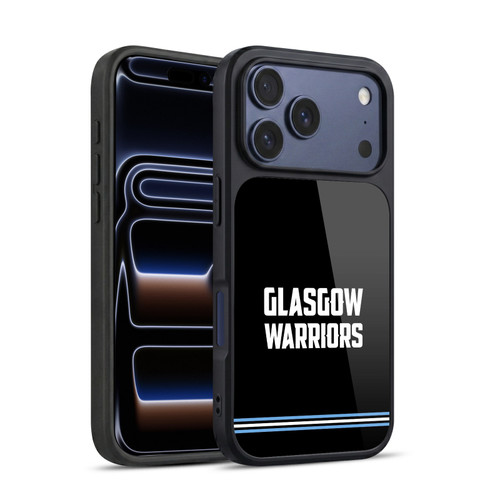 Glasgow Warriors Logo Text Type Black Gel Armour Case For Apple iPhone 17 Pro