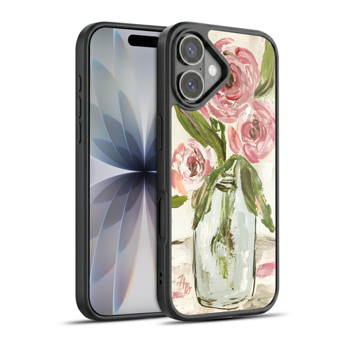 Haley Bush Floral Painting Pink Vase Gel Armour Case For Apple iPhone 17