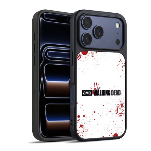 AMC The Walking Dead Logo Blood White Gel Armour Case For Apple iPhone 17 Pro