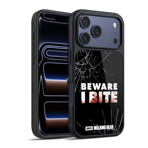 AMC The Walking Dead Typography I Bite Gel Armour Case For Apple iPhone 17 Pro