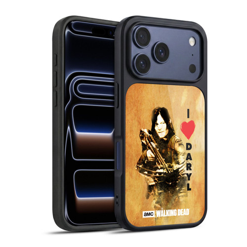 AMC The Walking Dead Typography Love Daryl Crossbow Gel Armour Case For Apple iPhone 17 Pro