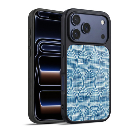 Micklyn Le Feuvre Flora And Fauna Hand Painted Blue White Pattern Gel Armour Case For Apple iPhone 17 Pro