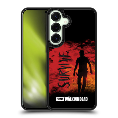 AMC The Walking Dead Typography Survive Rick Machete Gel Armour Case For Samsung Galaxy S25
