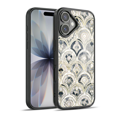 Micklyn Le Feuvre Marble Patterns Monochrome Art Deco Tiles Gel Armour Case For Apple iPhone 17