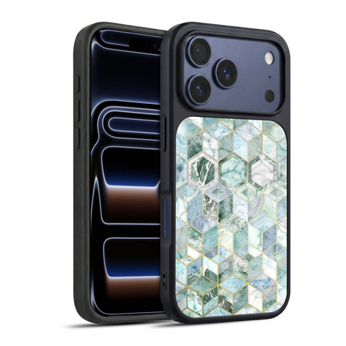 Micklyn Le Feuvre Marble Patterns Jade Honeycomb Gel Armour Case For Apple iPhone 17 Pro