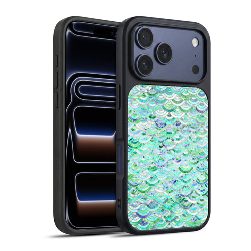 Micklyn Le Feuvre Marble Patterns Mosaic In Mint Quartz And Jade Gel Armour Case For Apple iPhone 17 Pro