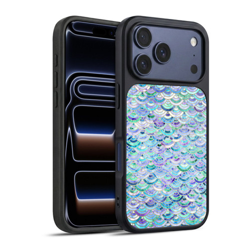 Micklyn Le Feuvre Marble Patterns Mosaic In Sapphire And Emerald Gel Armour Case For Apple iPhone 17 Pro