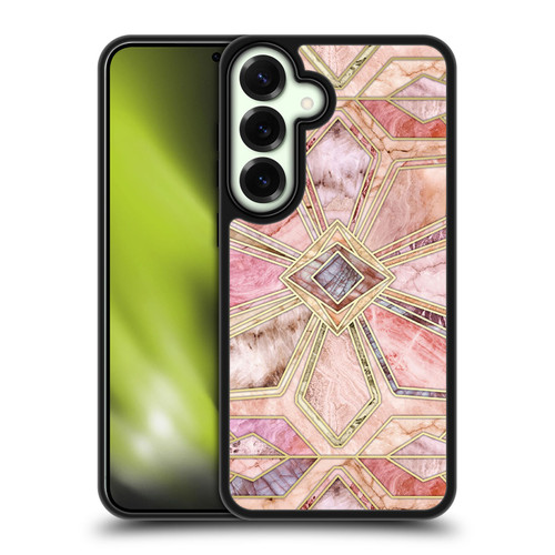 Micklyn Le Feuvre Marble Patterns Gilded Stone Tiles Gel Armour Case For Samsung Galaxy S25