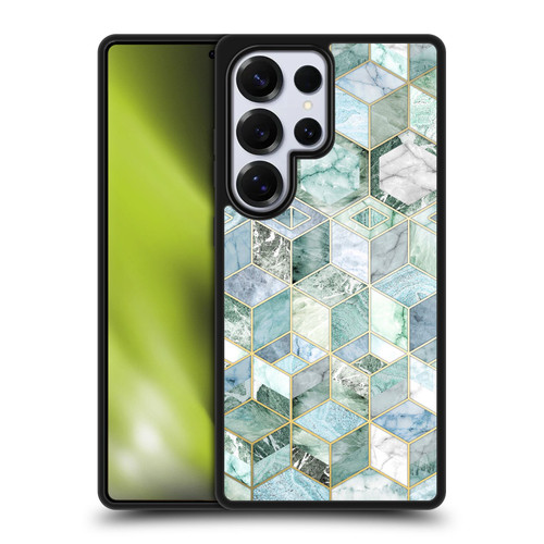 Micklyn Le Feuvre Marble Patterns Jade Honeycomb Gel Armour Case For Samsung Galaxy S25 Ultra