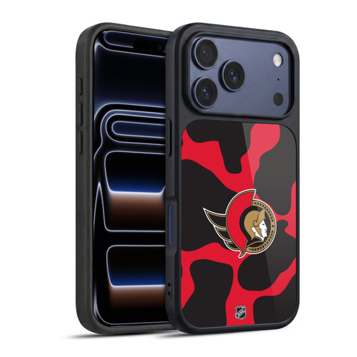 NHL Ottawa Senators Cow Pattern Gel Armour Case For Apple iPhone 17 Pro