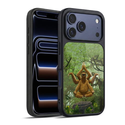 Vincent Hie Key Art Zen Sloth Gel Armour Case For Apple iPhone 17 Pro