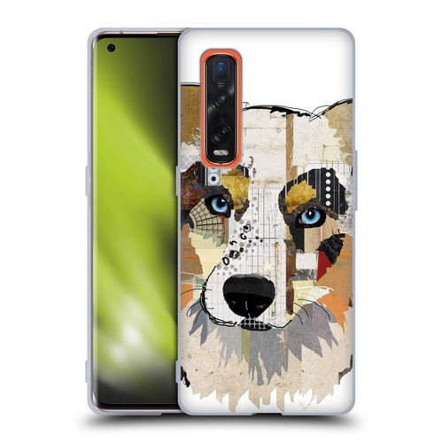 Michel Keck Dogs 3 Australian Shepherd Soft Gel Case for OPPO Find X2 Pro 5G