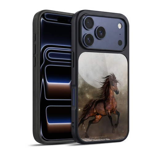 Simone Gatterwe Horses Brown Gel Armour Case For Apple iPhone 17 Pro