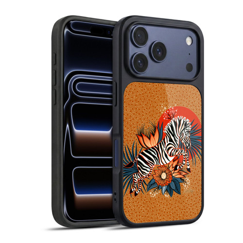 Cat Coquillette Tropical Wildlife Zebra Leap Gel Armour Case For Apple iPhone 17 Pro