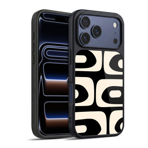 Kierkegaard Design Studio Retro Abstract Patterns Modern Piquet Black Cream Gel Armour Case For Apple iPhone 17 Pro