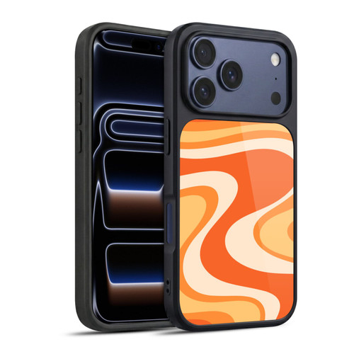 Kierkegaard Design Studio Retro Abstract Patterns Tangerine Wave Machine Gel Armour Case For Apple iPhone 17 Pro