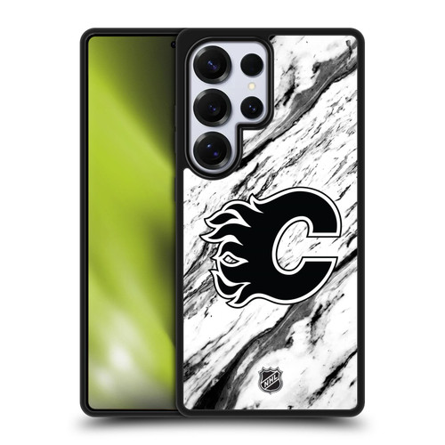 NHL Calgary Flames Marble Gel Armour Case For Samsung Galaxy S25 Ultra