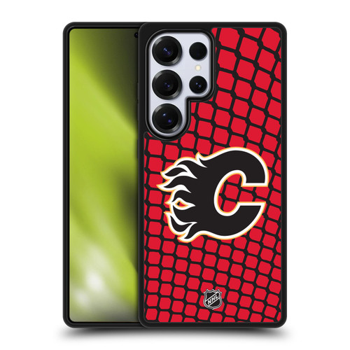 NHL Calgary Flames Net Pattern Gel Armour Case For Samsung Galaxy S25 Ultra
