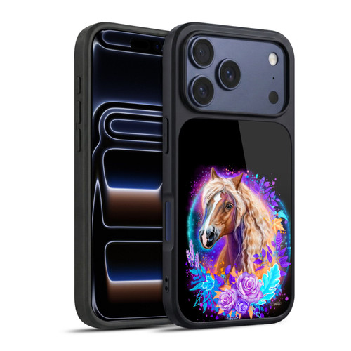 Sheena Pike Animals Purple Horse Spirit With Roses Gel Armour Case For Apple iPhone 17 Pro