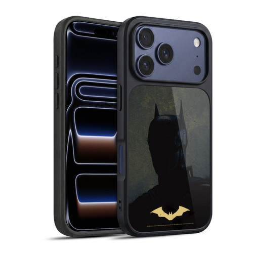 The Batman Neo-Noir Graphics Silhouette Gold Logo Gel Armour Case For Apple iPhone 17 Pro