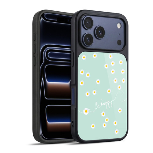 Monika Strigel Happy Daisy Mint Gel Armour Case For Apple iPhone 17 Pro