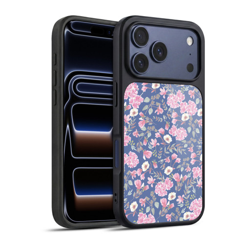 Anis Illustration Floral Pattern Romantic Blue Pink Gel Armour Case For Apple iPhone 17 Pro
