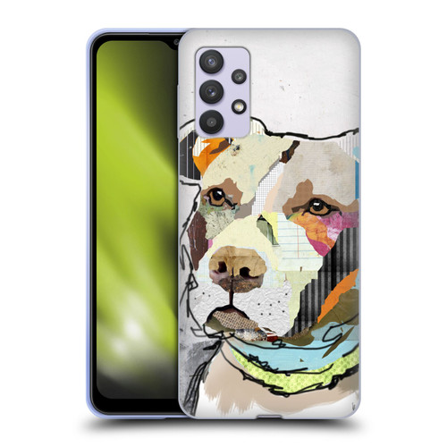 Michel Keck Dogs 3 Pit Bull Soft Gel Case for Samsung Galaxy A32 5G / M32 5G (2021)