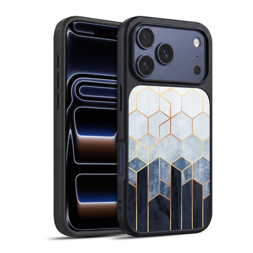 Elisabeth Fredriksson Sparkles Soft Blue Hexagons Gel Armour Case For Apple iPhone 17 Pro