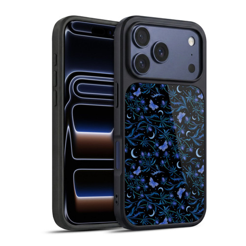 Episodic Drawing Pattern Blue Thistle Gel Armour Case For Apple iPhone 17 Pro