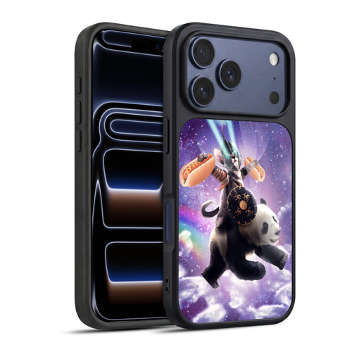 Random Galaxy Mixed Designs Warrior Cat Riding Panda Gel Armour Case For Apple iPhone 17 Pro