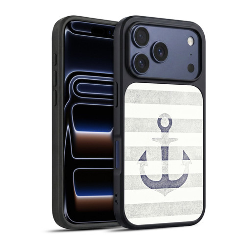 Monika Strigel Vintage Anchors White Gel Armour Case For Apple iPhone 17 Pro