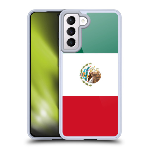Head Case Designs World Flags Group 1 Mexico Soft Gel Case for Samsung Galaxy S21 5G & MagSafe