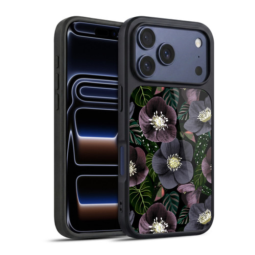 Anis Illustration Graphics Dark Flowers Gel Armour Case For Apple iPhone 17 Pro