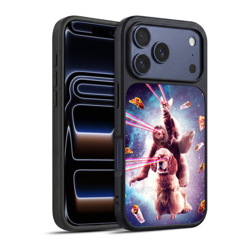 Random Galaxy Space Pizza Ride Lazer Eyes Cat Sloth & Dog Gel Armour Case For Apple iPhone 17 Pro