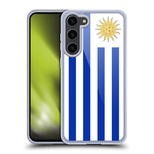 Head Case Designs World Flags Group 1 Uruguay Soft Gel Case for Samsung Galaxy S23+ 5G & MagSafe