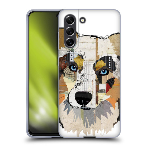 Michel Keck Dogs 3 Australian Shepherd Soft Gel Case for Samsung Galaxy S21 FE 5G