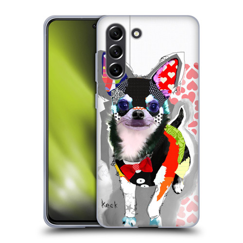 Michel Keck Dogs 3 Chihuahua Soft Gel Case for Samsung Galaxy S21 FE 5G