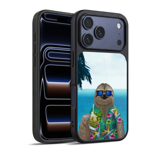 Barruf Animals Sloth In Summer Gel Armour Case For Apple iPhone 17 Pro
