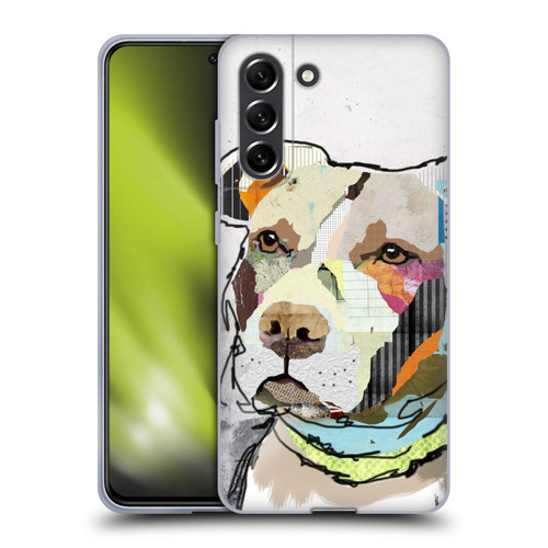 Michel Keck Dogs 3 Pit Bull Soft Gel Case for Samsung Galaxy S21 FE 5G