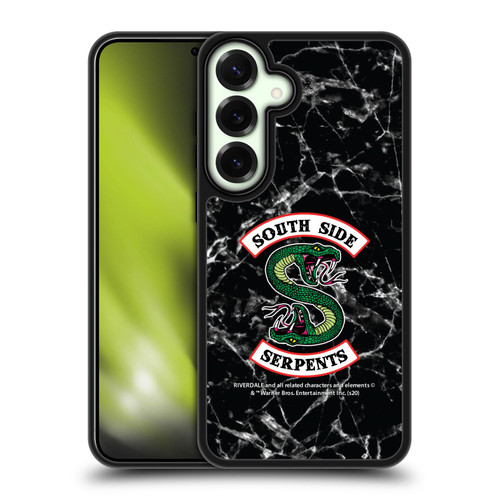 Riverdale South Side Serpents Black And White Marble Logo Gel Armour Case For Samsung Galaxy S25