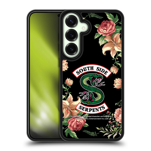 Riverdale South Side Serpents Floral Print Logo Gel Armour Case For Samsung Galaxy S25
