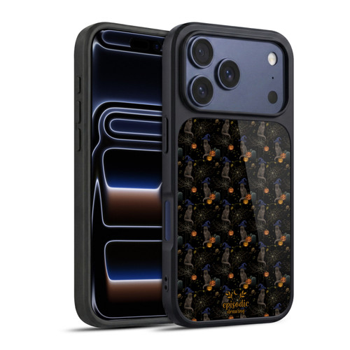 Episodic Drawing Spooky Patterns Cat's Halloween Hat Gel Armour Case For Apple iPhone 17 Pro