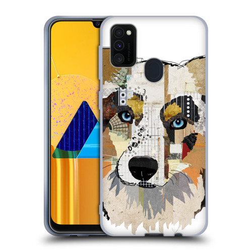 Michel Keck Dogs 3 Australian Shepherd Soft Gel Case for Samsung Galaxy M30s (2019)/M21 (2020)