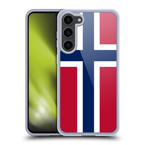 Head Case Designs World Flags Group 2 Norway Soft Gel Case for Samsung Galaxy S23+ 5G & MagSafe