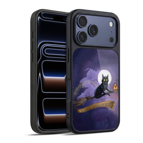 Ash Evans Black Cats Happy Halloween Gel Armour Case For Apple iPhone 17 Pro