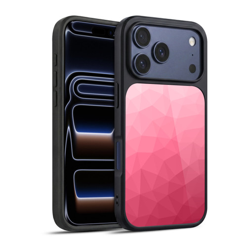 PLdesign Geometric Patterns Magenta Pink Ombre Mesh Gel Armour Case For Apple iPhone 17 Pro